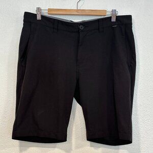 Travis Mathew Golf Shorts Black Stretch 4 Pockets Mens Size 34 with 9.5" Inseam